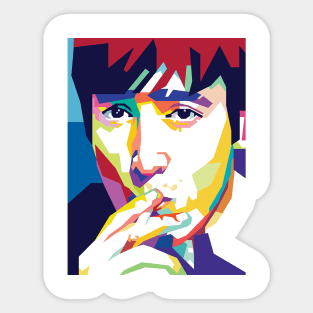 john lennon in pop art Sticker